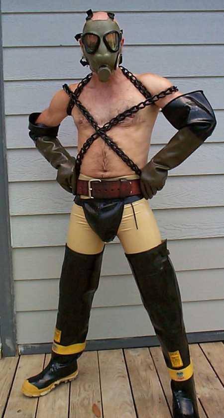 Harnessed Black & Tan Rubber