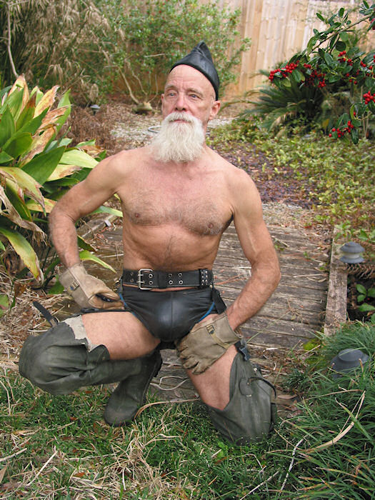Rubber-booted Leather Briefed Garden Worker