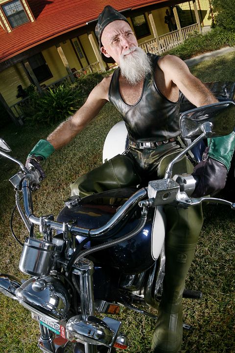 Leather Butt in the Saddle