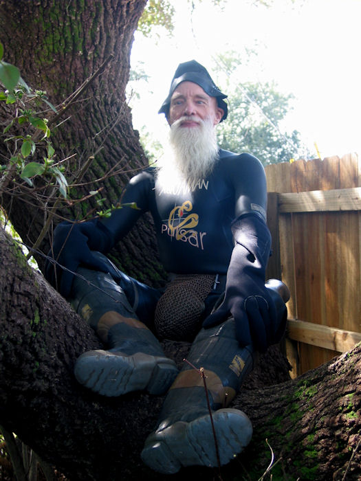 Tree sitting Rubberman