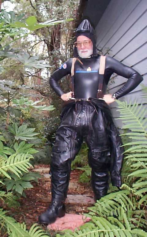 Donning Navy Flightsuit over Ironman Wetsuit
