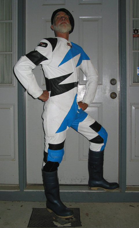 Blue Suzuki Riding Suit