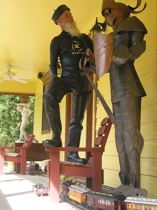 Greeting Julio on his level