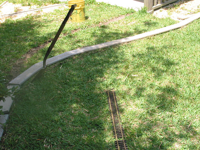 New Porch Rerturn Roadbed positioned