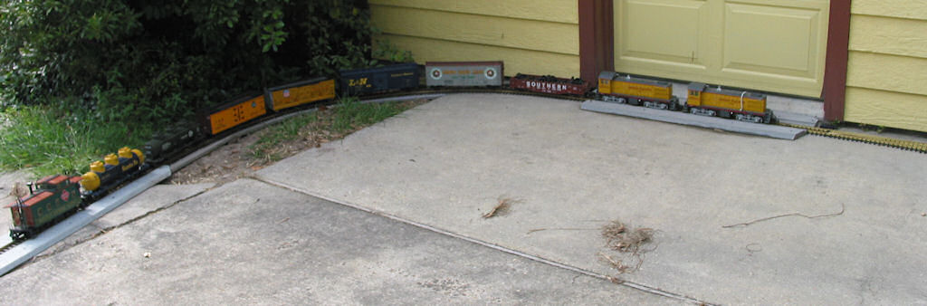 Freight Highballs through West Garage Curve!