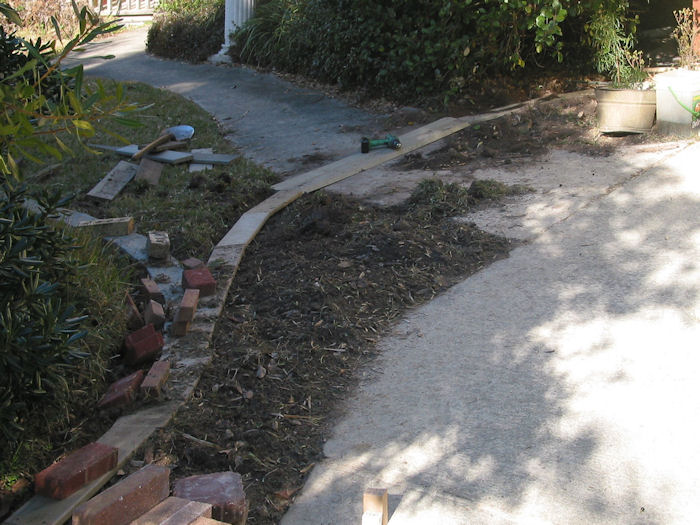 New Sidewalk Crossing Nears Completion